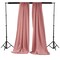 Pack of 2 Polyester Poplin Backdrop Drapes 96 x 58 Inch Semi-Opaque Event Panels